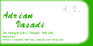 adrian vasadi business card